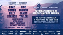 CONCERT FOR CAROLINA” ADDS ARTISTS + LIVESTREAM