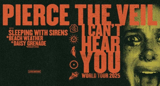 PR: Pierce The Veil Announces “I Can’t Hear You Tour” World Tour 2025