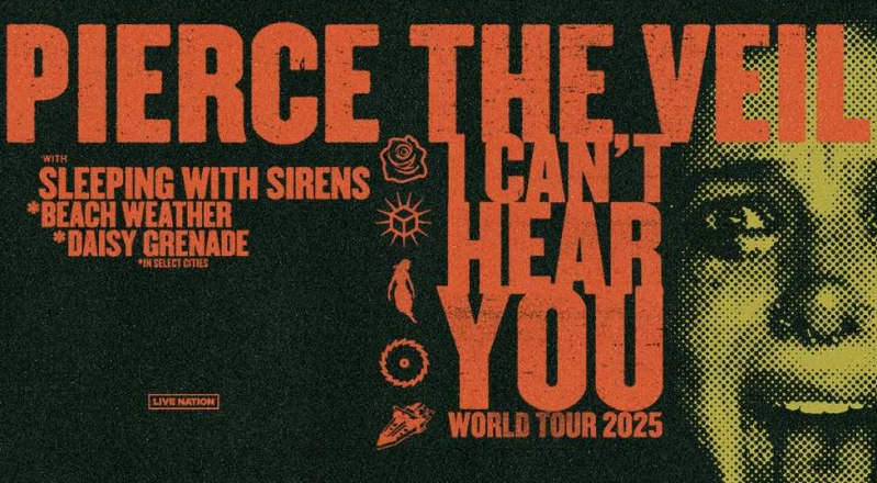 PR: Pierce The Veil Announces “I Can’t Hear You Tour” World Tour 2025