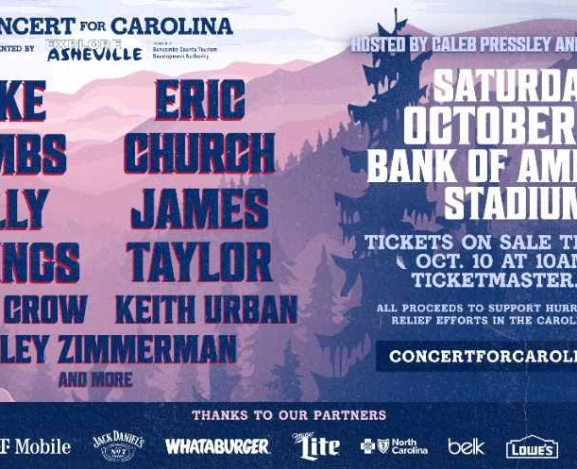 Sheryl Crow, Keith Urban & Bailey Zimmerman Join “Concert for Carolina”